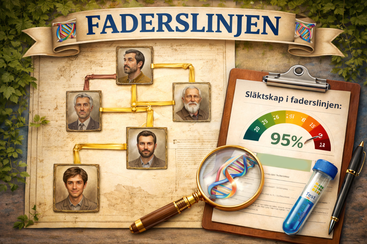 Faderslinjen – ett verktyg för att analysera släktskap i raka manslinjer